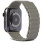 Decoded Magnetic Traction Strap Siliconen Apple Watch Bandje Magneetsluiting - 49/46/45/44 mm - Olijfgroen