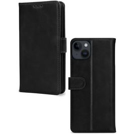 Mobilize Premium Gelly Wallet iPhone 14 Plus Hoesje Bookcase Portemonnee - Zwart