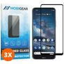 Mobigear Premium Nokia 8.3 Glazen Screenprotector - Case Friendly - Zwart (3-Pack)
