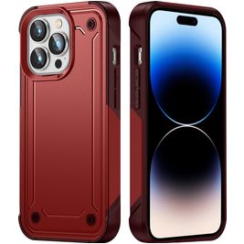 Mobigear Slim Armor iPhone 14 Pro Max Hoesje Hardcase Backcover Shockproof - Rood