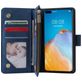 Mobigear Zipper Huawei P40 Hoesje Bookcase Portemonnee - Blauw