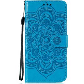Mobigear Mandala Motorola Moto E6s (2020) Hoesje Bookcase Portemonnee - Blauw
