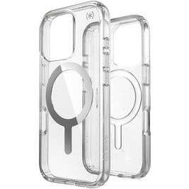 Speck Presidio Perfect Clear Doorzichtig iPhone 16 Pro MagSafe Hoesje Hardcase Backcover Shockproof - Transparant