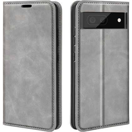 Mobigear Retro Slim Google Pixel 7 Hoesje Bookcase Portemonnee - Grijs