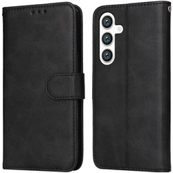 Mobigear Wallet Samsung Galaxy S24 Hoesje Bookcase Portemonnee - Zwart