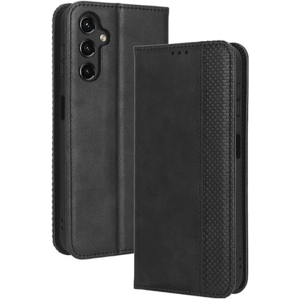 Mobigear Sensation Samsung Galaxy A14 Hoesje Bookcase Portemonnee - Zwart