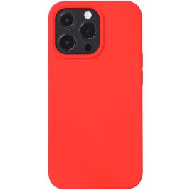 Mobigear Rubber Touch iPhone 14 Pro Siliconen Hoesje Backcover - Rood Mobigear Rubber Touch iPhone 14 Pro Siliconen Hoesje Backcover - Rood