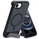 Mobiparts Hardcover iPhone 16e MagSafe Hoesje Hardcase Backcover met Standaard - Satin Black