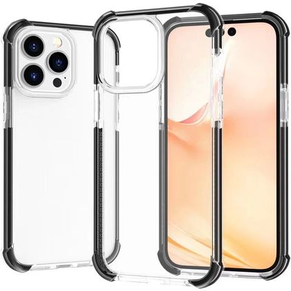 Mobigear Full Bumper iPhone 14 Pro Max Hoesje Hardcase Backcover Shockproof - Zwart