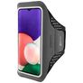 Mobiparts Comfort Fit Telefoonhouder Hardlopen Samsung Galaxy A22 5G Sport Hoesje Neopreen Sportarmband - Zwart