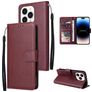 Mobigear Wallet iPhone 14 Pro Max Hoesje Bookcase Portemonnee - Rood