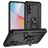 Mobigear Armor ring Samsung Galaxy A36 Hoesje Hardcase Backcover Shockproof met Ringhouder - Zwart