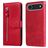 Mobigear Zipper iPhone Air Hoesje Bookcase Portemonnee - Rood