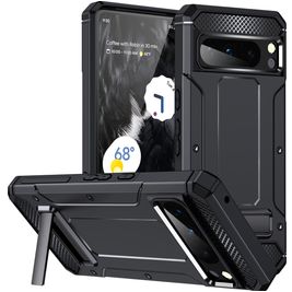 Mobigear Outdoor Stand Google Pixel 8 Pro Hoesje Hardcase Backcover Shockproof - Zwart Mobigear Outdoor Stand Google Pixel 8 Pro Hoesje Hardcase Backcover Shockproof - Zwart