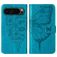 Mobigear Butterfly Google Pixel 9 Pro Hoesje Bookcase Portemonnee - Blauw