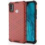 Mobigear Honeycomb HONOR 9X Lite Hoesje Hardcase Backcover Shockproof - Rood