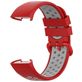 Mobigear Sport Plus Buckle Siliconen Fitbit Charge 4 Bandje Gespsluiting - Rood / Grijs