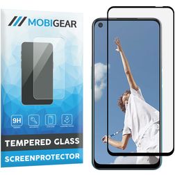 Mobigear Premium OPPO A52 Glazen Screenprotector - Case Friendly - Zwart