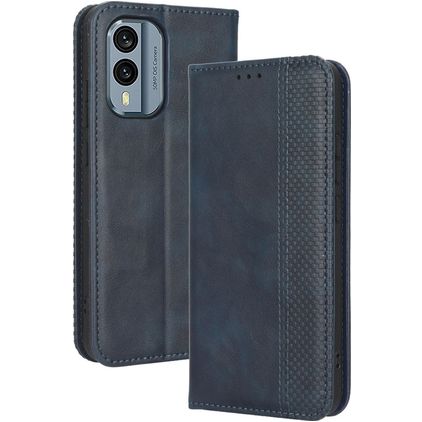 Mobigear Sensation Nokia X30 Hoesje Bookcase Portemonnee - Blauw