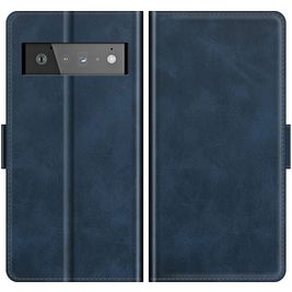 Mobigear Slim Magnet Google Pixel 6 Pro Hoesje Bookcase Portemonnee - Blauw