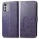 Mobigear Clover Motorola Moto E32s Hoesje Bookcase Portemonnee - Paars