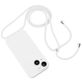 Mobigear Lanyard iPhone 14 Siliconen Hoesje met koord - Wit