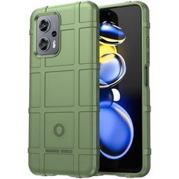 Mobigear Rugged Shield POCO X4 GT Hoesje Flexibel TPU Backcover Shockproof - Groen