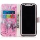 Mobigear Marble iPhone XS Hoesje Bookcase Portemonnee - Roze