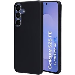 Mobiparts Samsung Galaxy S25 FE Siliconen Hoesje Backcover - Zwart