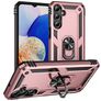 Mobigear Armor ring Samsung Galaxy A16 Hoesje Hardcase Backcover Shockproof met Ringhouder - Roségoud