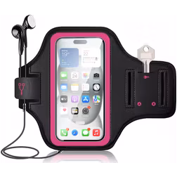 Mobigear Go Active Telefoonhouder Hardlopen Xiaomi 12 Sport Hoesje Neopreen Sportarmband - Roze
