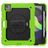 Mobigear SureGrip Xtreme iPad Air 4 (2020) Hoes Hard Kunststof,Siliconen Backcover + Stylus Houder + Schouderband + Standaard - Zwart / Groen