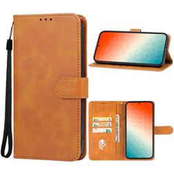 Mobigear Retro Samsung Galaxy S24 Hoesje Bookcase Portemonnee - Bruin