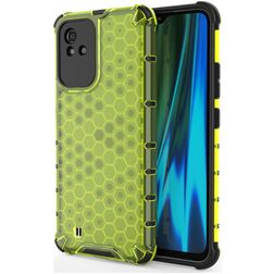 Mobigear Honeycomb Realme Narzo 50 4G Hoesje Hardcase Backcover Shockproof - Groen