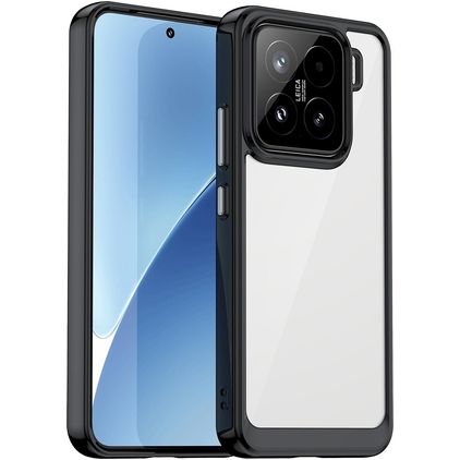 Mobigear Crystal Xiaomi 15 Hoesje Hardcase Backcover - Zwart