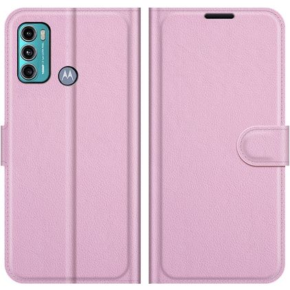 Mobigear Classic Motorola Moto G60 Hoesje Bookcase Portemonnee - Roze
