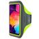 Mobiparts Comfort Fit Telefoonhouder Hardlopen Samsung Galaxy A50 Sport Hoesje Neopreen Sportarmband - Neon Green