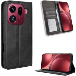 Mobigear Sensation OPPO Find X9 Pro Hoesje Bookcase Portemonnee - Zwart