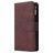 Mobigear Zipper Huawei P40 Hoesje Bookcase Portemonnee - Bruin