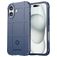 Mobigear Rugged Shield iPhone 16 Hoesje Flexibel TPU Backcover Shockproof - Blauw