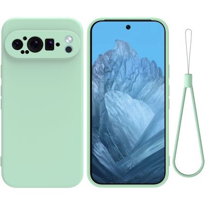 Mobigear Colors Google Pixel 9 Pro Hoesje Flexibel TPU Backcover - Groen
