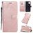 Mobigear Pressed Butterfly Bookcase Case Rose Gold Samsung Galaxy A51