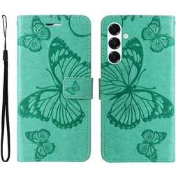 Mobigear Butterfly Samsung Galaxy A26 Hoesje Bookcase Portemonnee - Groen