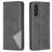 Mobigear Rhombus Slim Samsung Galaxy S25 FE Hoesje Bookcase - Zwart