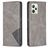 Mobigear Rhombus Slim Realme C35 Hoesje Bookcase - Grijs