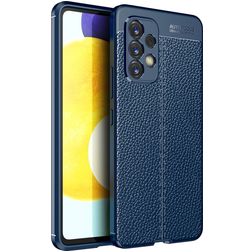 Mobigear Luxury Samsung Galaxy A53 Hoesje Flexibel TPU Backcover - Marineblauw