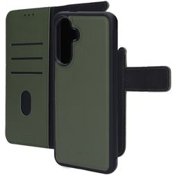 Mobiparts Samsung Galaxy A56 Hoesje Echt Leer Uitneembare 2in1 Bookcase Portemonnee - Groen