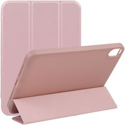 Mobigear Tri-Fold Gel iPad Mini 7 (2024) Hoes TPU,Kunstleer Bookcase - Roségoud