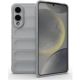Mobigear Bumpy Samsung Galaxy S25 Edge Hoesje Flexibel TPU Backcover - Grijs