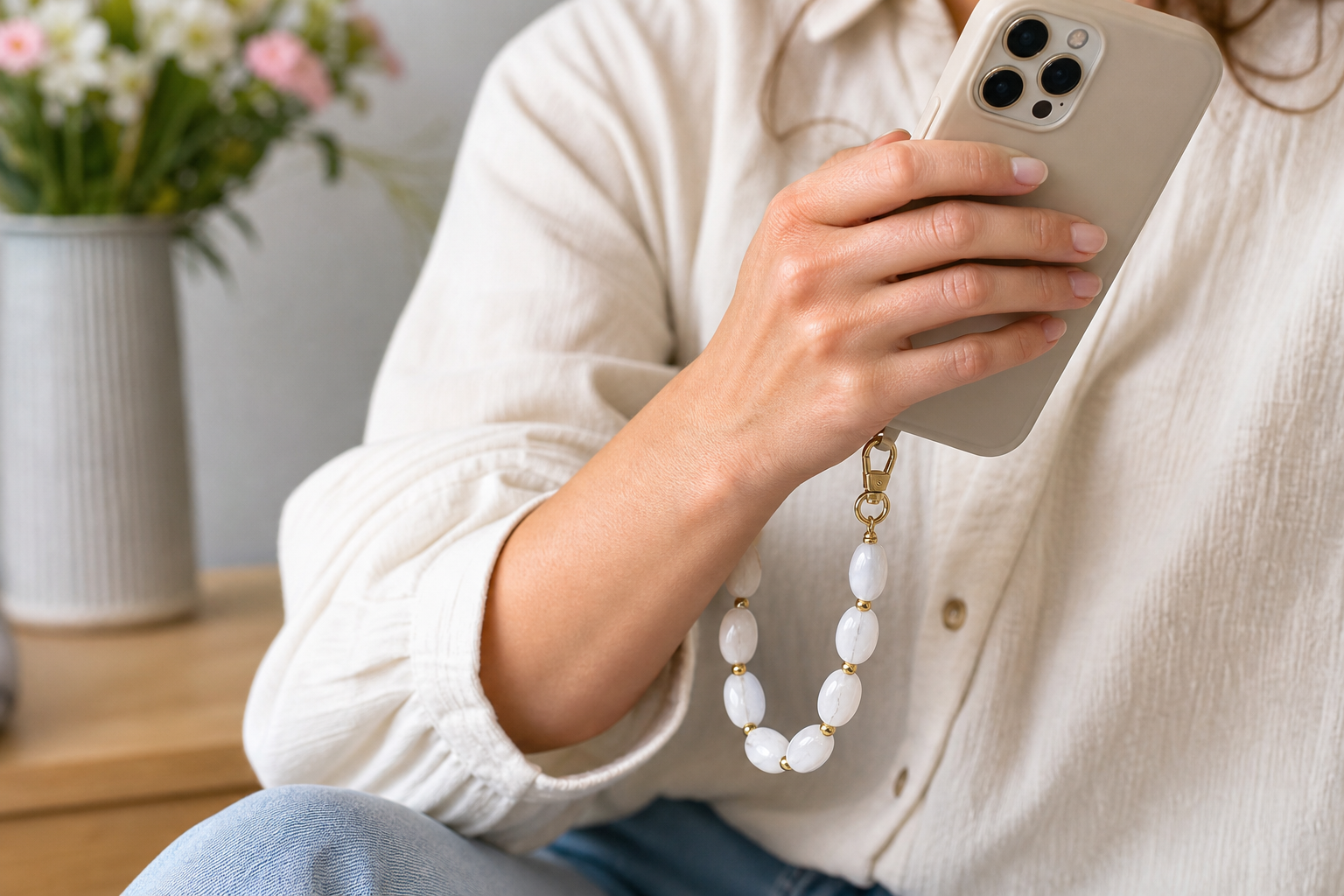 Hoe draag je een telefoonkoord als fashion-item?